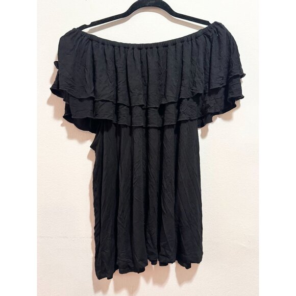 Context Lord and Taylor 2XL Ruffle Off the Shoulder Top Shirt - Picture 4 of 5